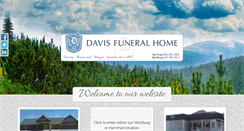 Desktop Screenshot of davisfuneralhomes.com